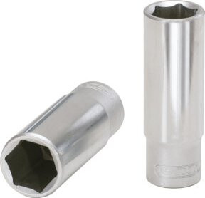 KS Tools 3/8" CLASSIC Sechskant-Stecknuss lang, 19mm, silber - Bild 1