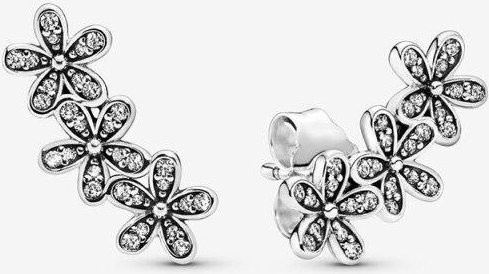 YIRAN Jewelry Ohrstecker 925 Silber, Zirkonia, Damen, Rosa Daisy Blume - Bild 1
