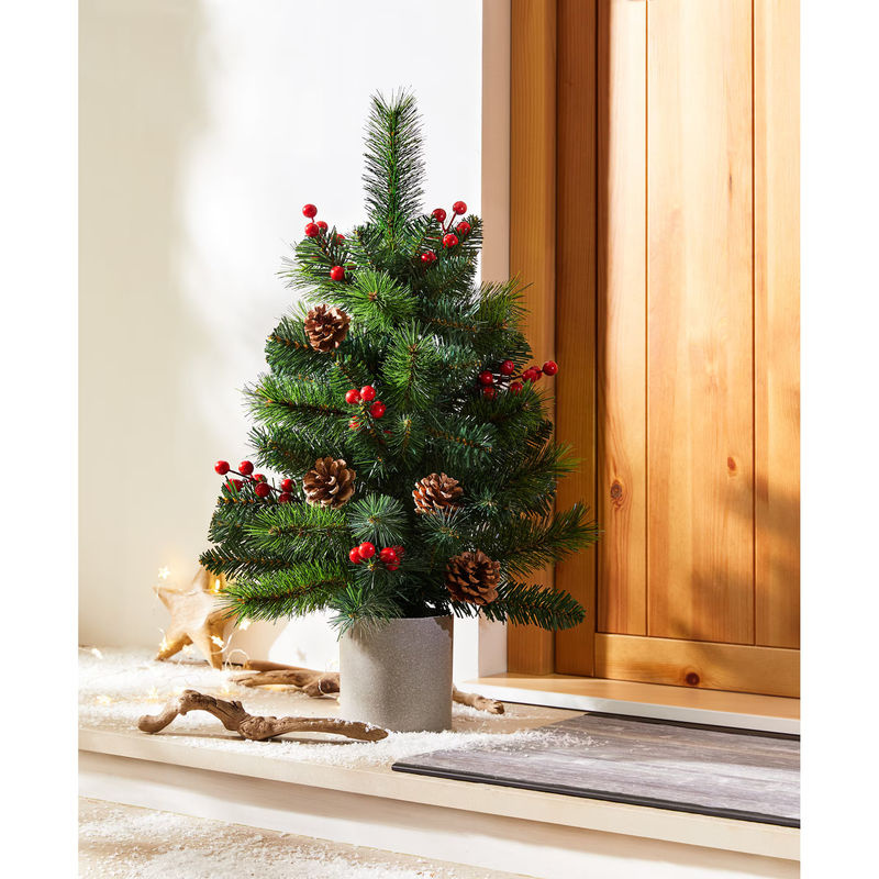 Viva Domo Kunst-Tannenbaum Adventsfreude in Grün, stehend und unregelmäßig geformt - Bild 2