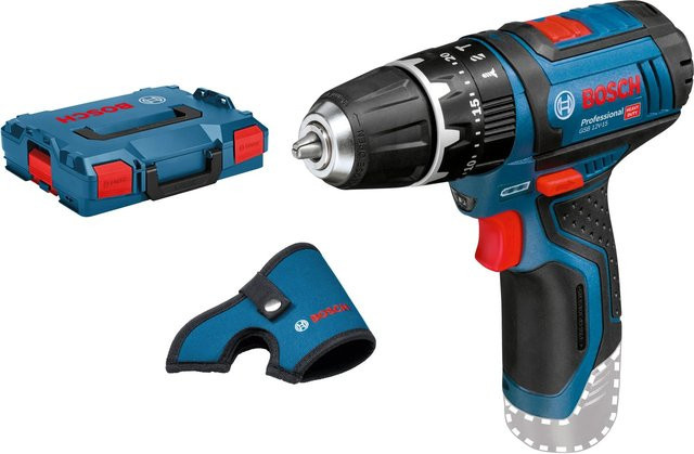 Bosch Professional Akku-Schlagbohrschrauber GSB 12V-15 Solo in Blau/Schwarz mit 30 N·m Drehmoment und 12 V - Bild 1