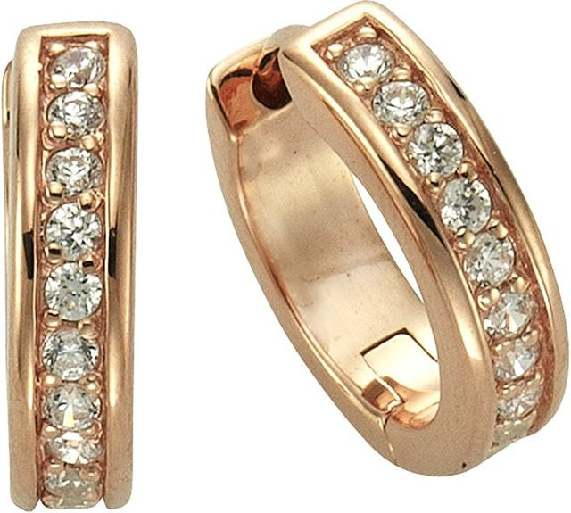 Celesta Ohrring 925 Sterling Silber, rosévergoldet, Zirkonia, Damen - Bild 1