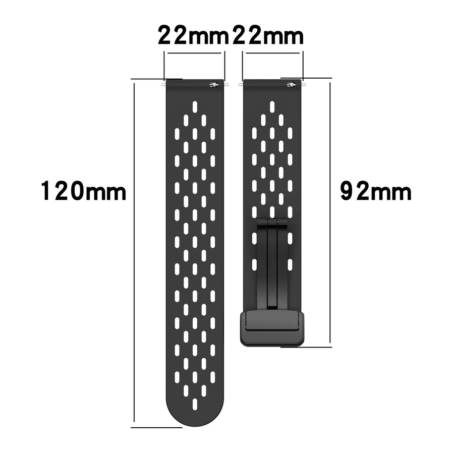 Xiaomi Uhrenarmband Silikon, 22 mm, Schwarz - Bild 3