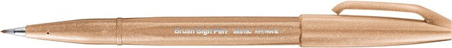 Pentel Brush Sign Pen Kalligrafiestift in Hellbraun - Bild 1