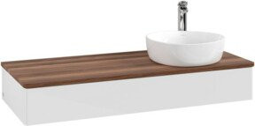 V&B Waschtischunterschrank Antao mit Beleuchtung, Farbe Weiß, B/T/H: 120 x 50 x 19 cm - Bild 1