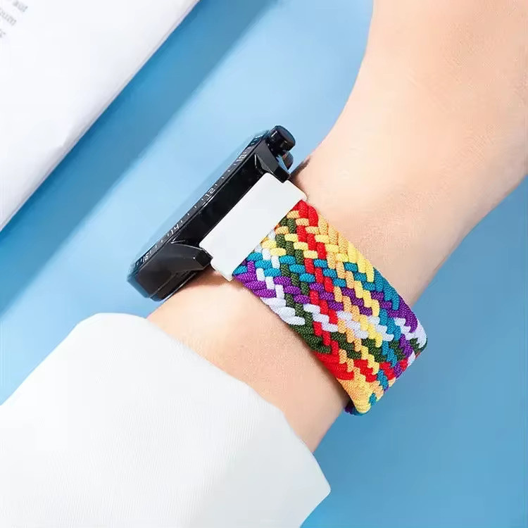 Uhrenarmband Nylon, geflochtenes Solo-Loop-Armband, 22 mm, Bunt, Unisex - Bild 4