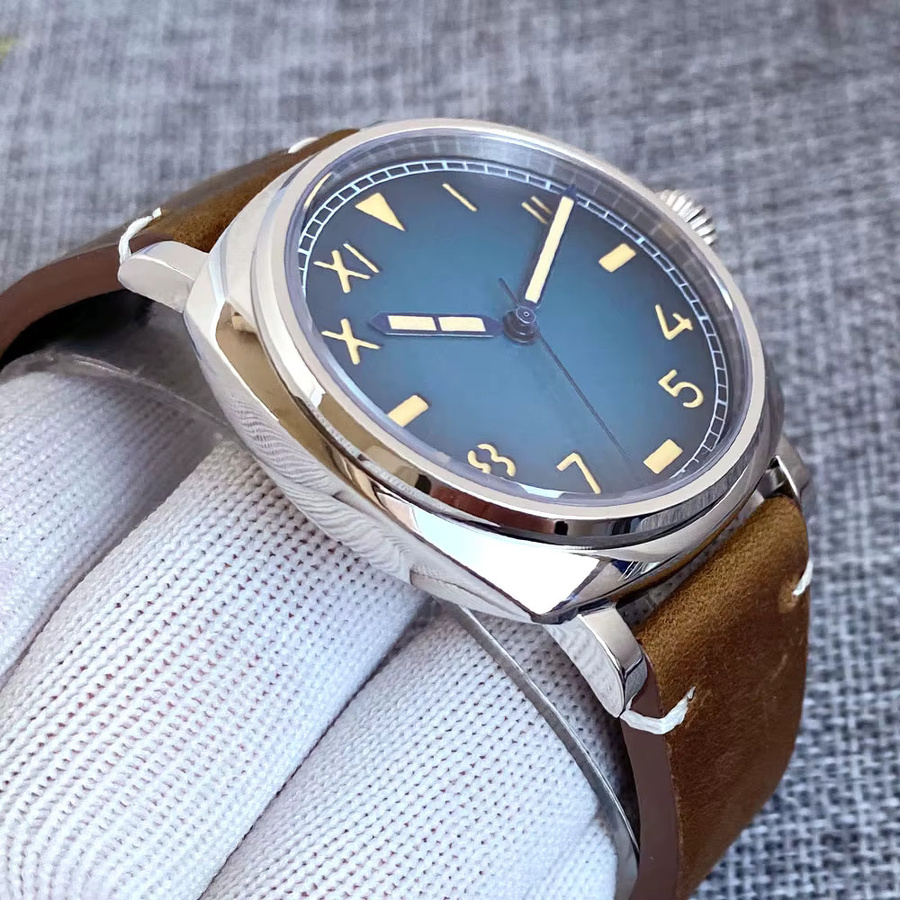 Tandorio Automatik-Armbanduhr, Edelstahl, 42 mm, Blau, Herren - Bild 4