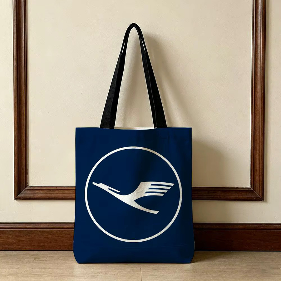 Lufthansa Aviation Graphic Aufbewahrungstasche in Schwarz und Blau für Schule, Arbeit und Reisen - Bild 2
