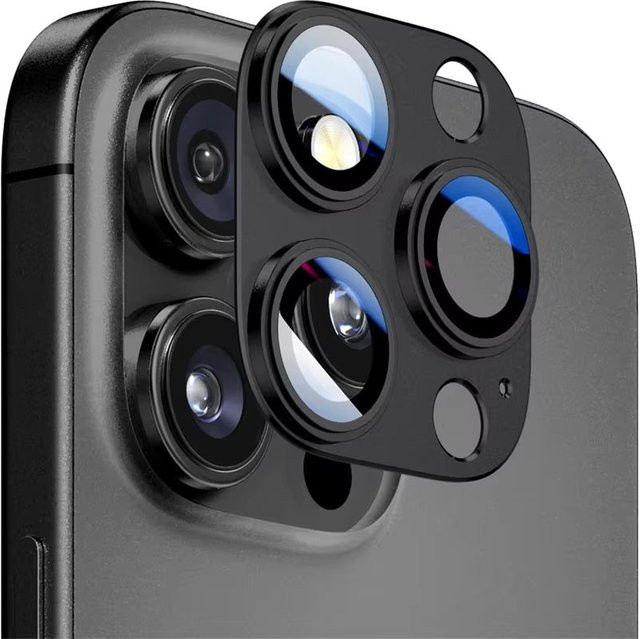 Mrgabwte Kameraobjektivschutz aus Metall in Purple für iPhone 16 Pro Max Plus, iPhone 15 und iPhone 14 Pro Max Plus - Bild 1
