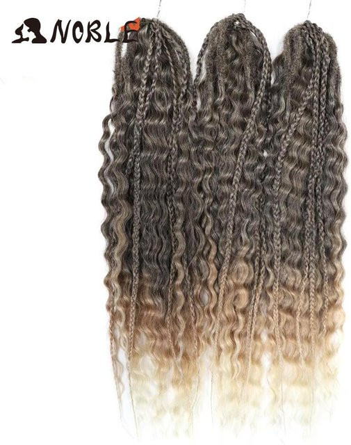 Häkelhaar Deep Wave Flecht Haarverlängerung, 24 Zoll, 300g, Black - Bild 1
