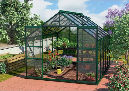 VITAVIA Gewächshaus Mars Plus 8300 in Grün mit Aluminiumrahmen, B/H/L: 257 x 238 x 321 cm - Bild 1