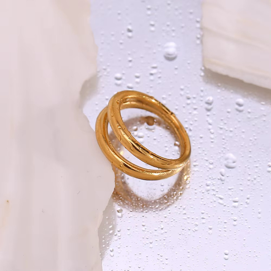 E.B.belle Ringe, Edelstahl, Gold, Damen, minimalistisch - Bild 3