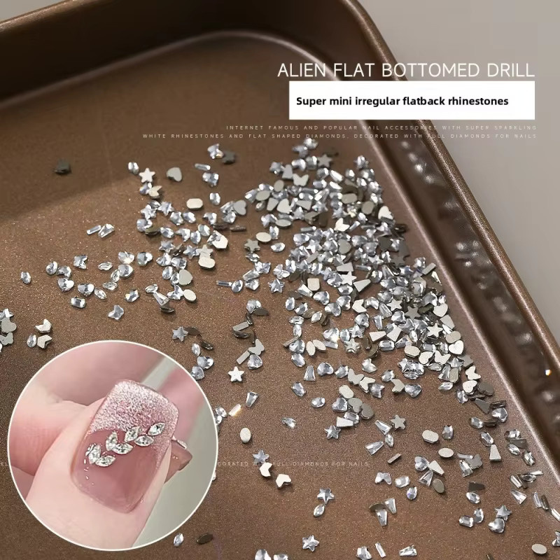 Lyle Mini Nagelrhinestones, klar, glänzend - Bild 2