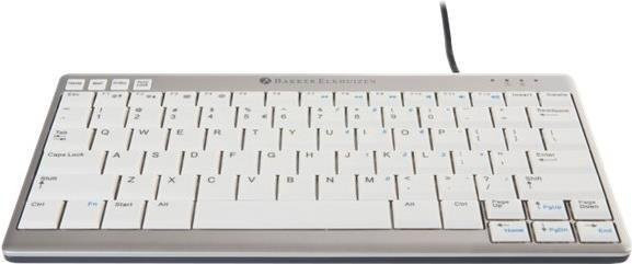 Bakker Ultraboard 950 Kompakt Tastatur Wireless QWERTY US Layout Weiß - Bild 1