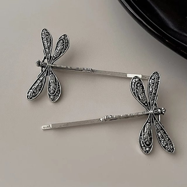 2-teiliges Set Libellen-Haarspangen, Damen - Bild 1