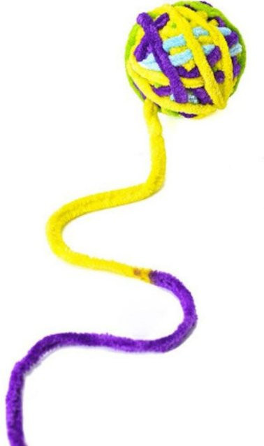 NATAWA Katzenspielzeug, bunte Garnbälle mit Glöckchen, Stofftierball - Bild 1