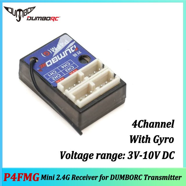 DUMBORC P4FMG 4CH 2,4G Gyro Mini Empfänger Radio System - Bild 1