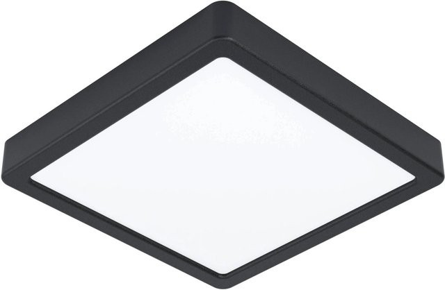 Eglo LED Aufbauleuchte Fueva 5 Schwarz eckig 17 W Warmweiß - Bild 1
