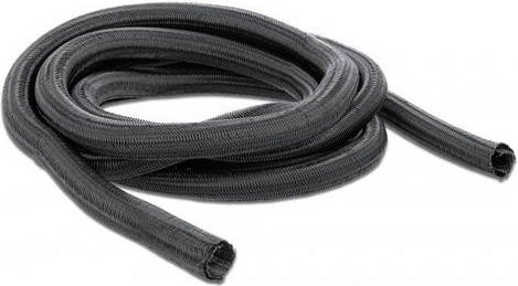 Delock 18855 Geflechtschlauch Schwarz 2m Durchmesser: 20mm - Bild 1