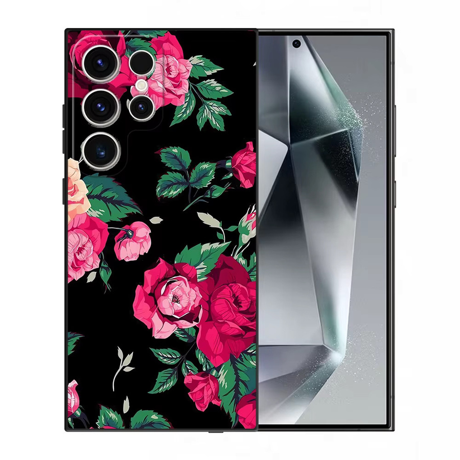 Rosa Rose Soft Cover Hülle für Samsung Galaxy S25 S24 S23 S21 S20 S10 S9 S8 Note 20 Note 10 Plus Ultra FE - Bild 7
