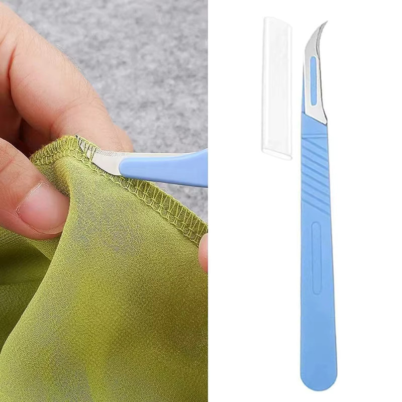 Nahtripper mit Kunststoffgriff in Blau zum Entfernen von Nähten und Fäden für Handarbeit und Nähtechnik - Bild 5