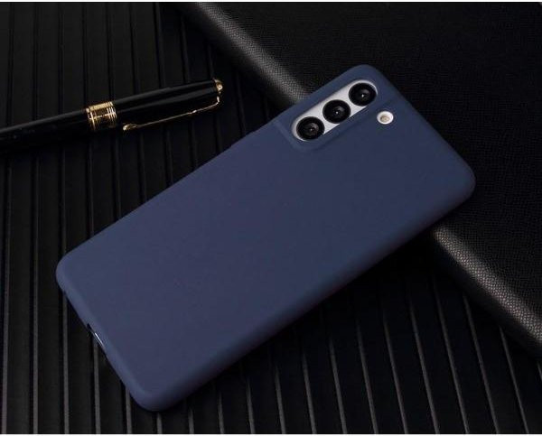 Schutzhülle aus mattem Silikon für Samsung Galaxy S21, S22 Plus, S21 FE, S22 Ultra und S22 in Blau - Bild 1