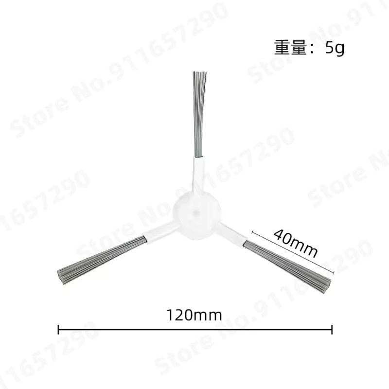 QIXIAO Ersatzteil-Set für Xiaomi Roboter-Staubsauger X20 Plus, X20+, X10+ und X10 Plus mit Hauptbürste, Seitenbürste, Wischtuch, Staubbeutel und Filter - Bild 2