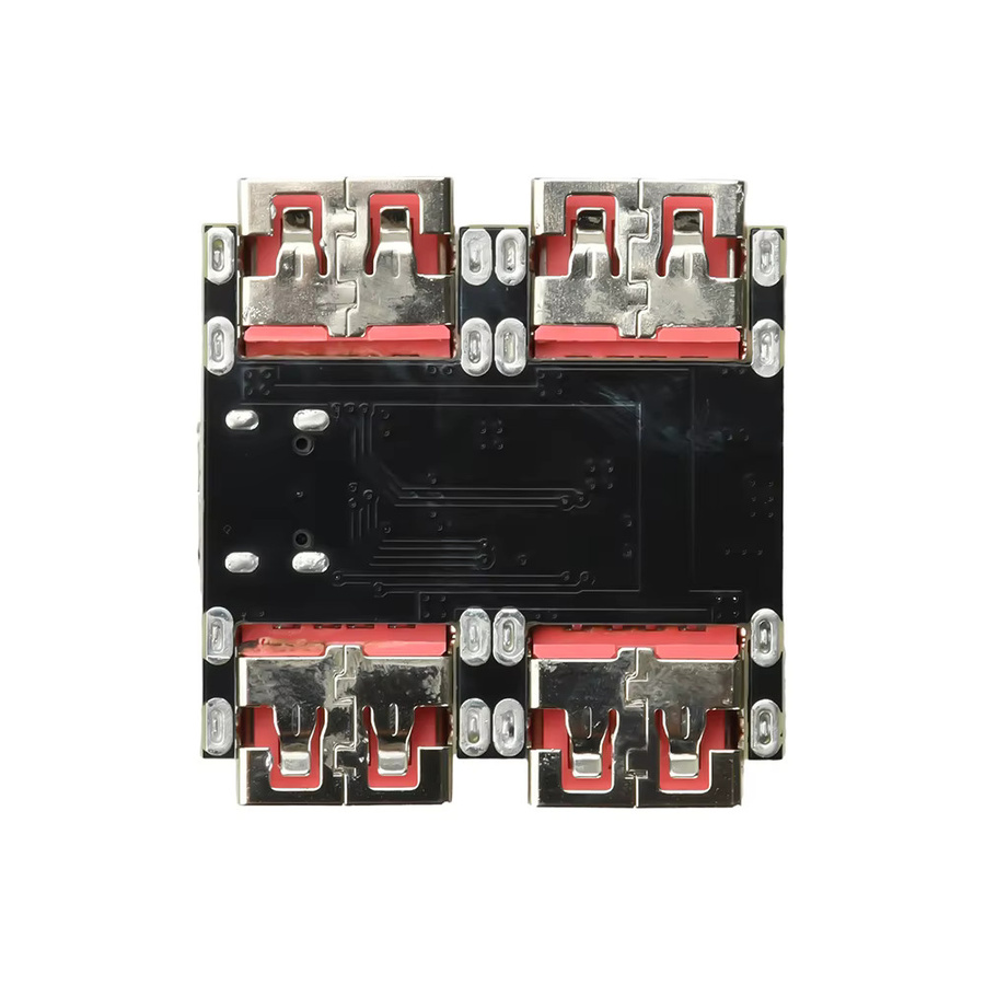 diymore XL334P4 USB 2.0 4-Port-Controller-Erweiterungsmodul USB-C-Typ-Extender-Board Schwarz - Bild 2
