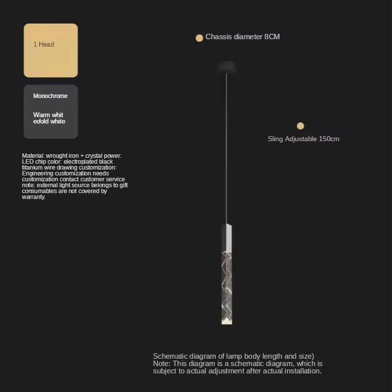IISINUO K9 Kristall LED Pendelleuchte in Gold mit transparenten Kristallen für Treppen, Wohnzimmer, Schlafzimmer, Hotels und Shops - Bild 2