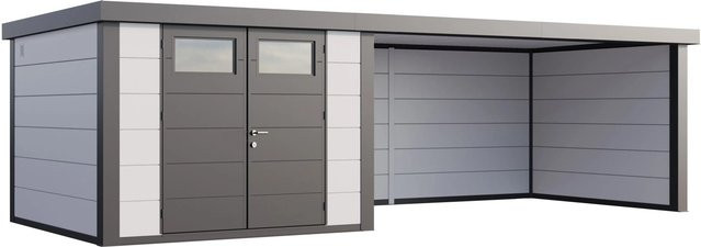 Telluria Gerätehaus Classico in Weiß mit B/H/T: 812 x 219 x 318 cm - Bild 1