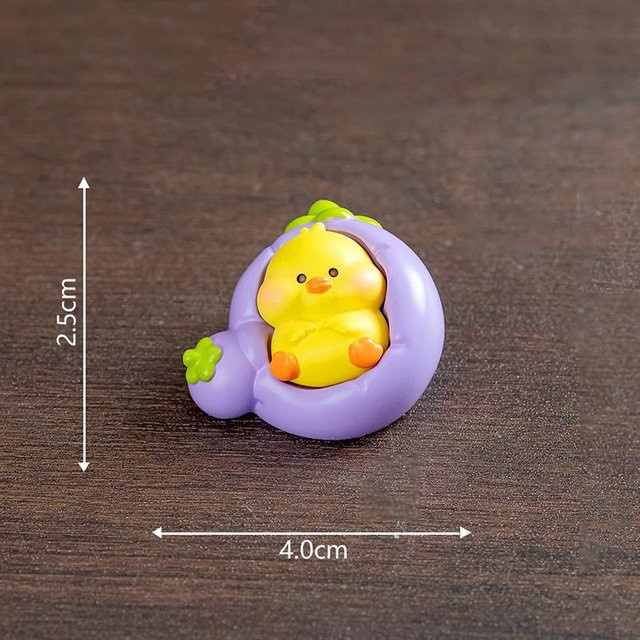 LChome DIY Mikro-Landschaft Tierpuppen und Früchte Ornamente in Violett und Multicolour für Auto und Tischdekoration - Bild 1