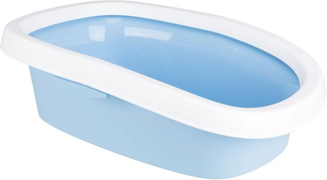 Trixie Katzentoilette Blau/Weiß B/T/H: 38 x 17 x 58 cm - Bild 1