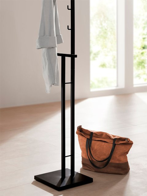 Herrendiener Valet Stand von Heine Home in Schwarz aus pulverbeschichtetem Metall, H x B x T: 173 x 29 x 28,5 cm - Bild 1