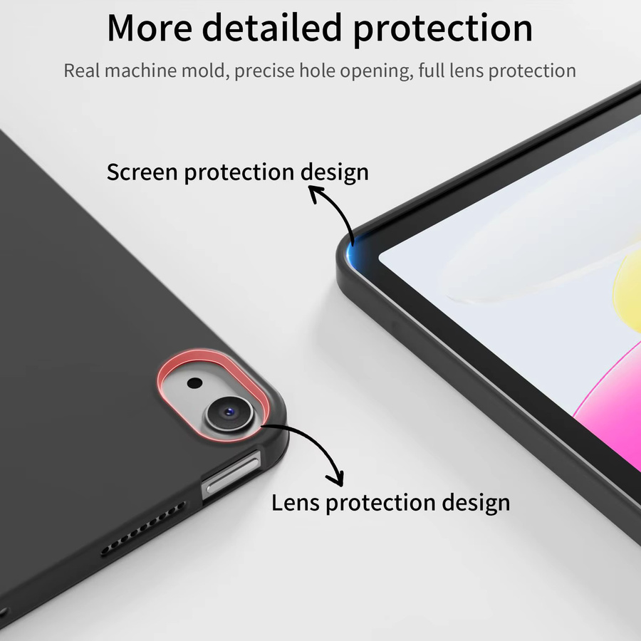 Magnetische Smart Cover Hülle für Apple iPad 5 bis 11 Generation in Lila - Bild 3