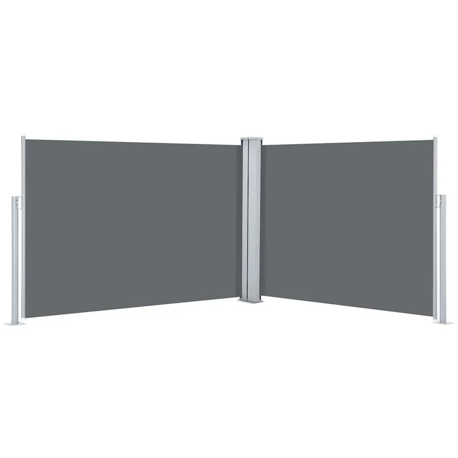 vidaXL Ausziehbare Seitenmarkise Anthrazit aus Polyester und Stahl B/H: 100 x 1000 cm - Bild 2