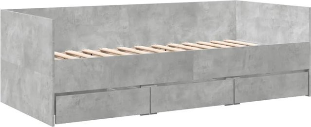 vidaXL Tagesbett mit Schubladen in Betongrau, B/T/H: 203 x 102 x 65 cm - Bild 1