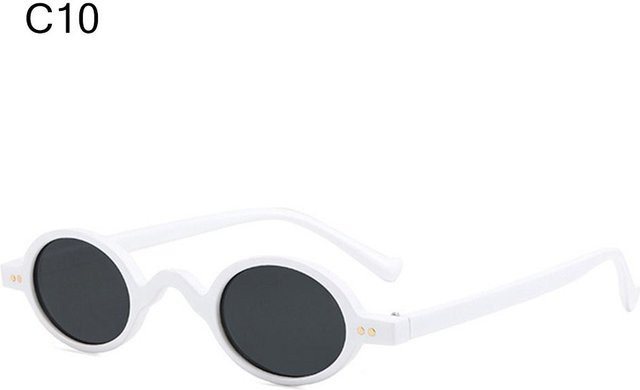 NATAWA Sonnenbrille, oval, Vollrand, Kunststoff, weiß, Damen - Bild 1