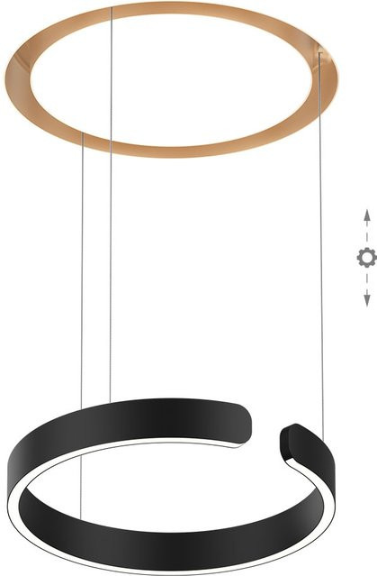 Occhio Mito Cosmo 40 LED-Pendelleuchte in Gold matt und Schwarz matt mit dimmbarer x-tra warm LED (2200K - 3500K) - Bild 1