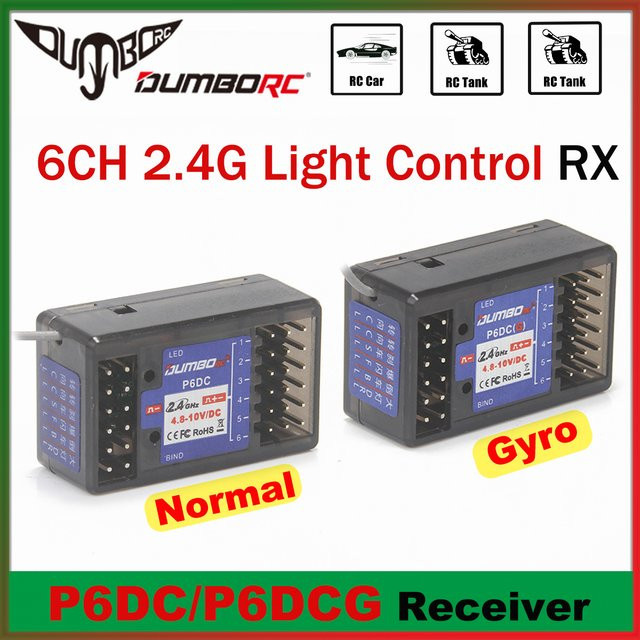 DUMBORC P6DC P6DC(G) 6 Kanäle 2,4 GHz Gyro Empfänger Lichtsteuerung, Zubehör - Bild 1