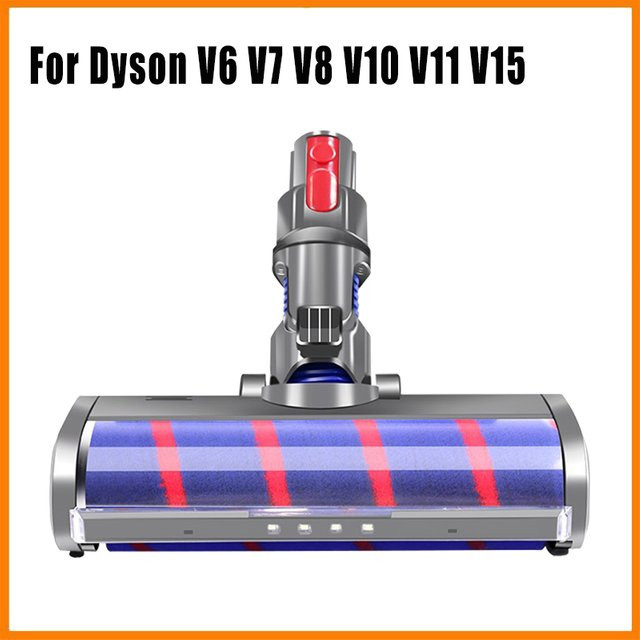 Dyson Ersatz-Bodenbürstenkopf Soft Roller Brush mit LED-Scheinwerfern für V6 DC58 V7 V8 V10 V11 V15 Staubsauger Zubehör - Bild 1