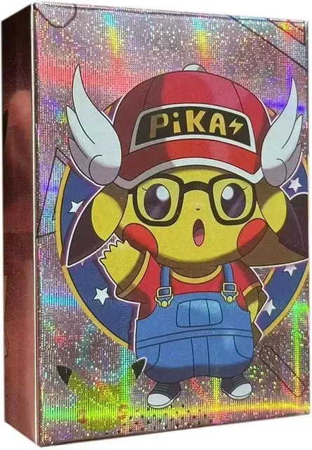 DUODUOBAO Pokémon Pikachu Sammelkarten, 55-teiliges Set, Englisch - Bild 1