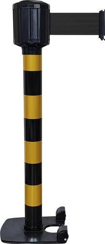 VISO Gurtabsperrpfosten RXLO1100NJBK LO3 in Gelb, selbstständig stehend, Gurtlänge 10m, Durchmesser: 8 cm, Höhe: 111 cm - Bild 1