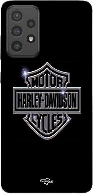 MANIACASE Handyhülle für Samsung Galaxy A33 5G aus Silikon TPU mit Harley Davidson Logo in Schwarz - Bild 1