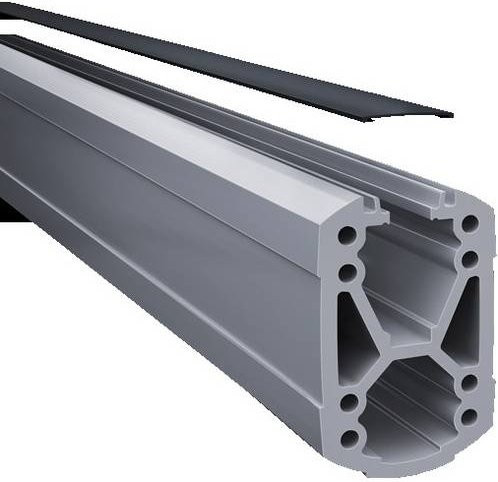 Rittal CP 6212.210 Tragprofil offen aus Aluminium in Hellgrau, L x B x H: 2000 x 75 x 120 mm - Bild 1