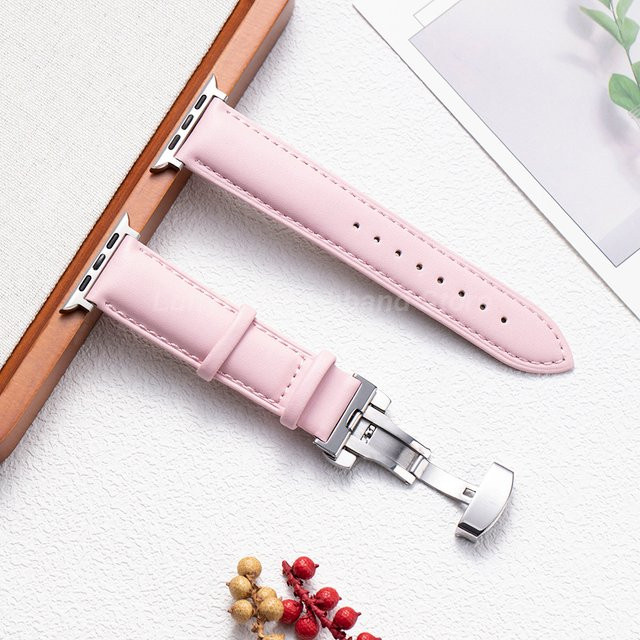 luffyte Uhrenarmband PU-Leder, Butterfly-Verschluss, Apple Watch 38-49 mm - Bild 1