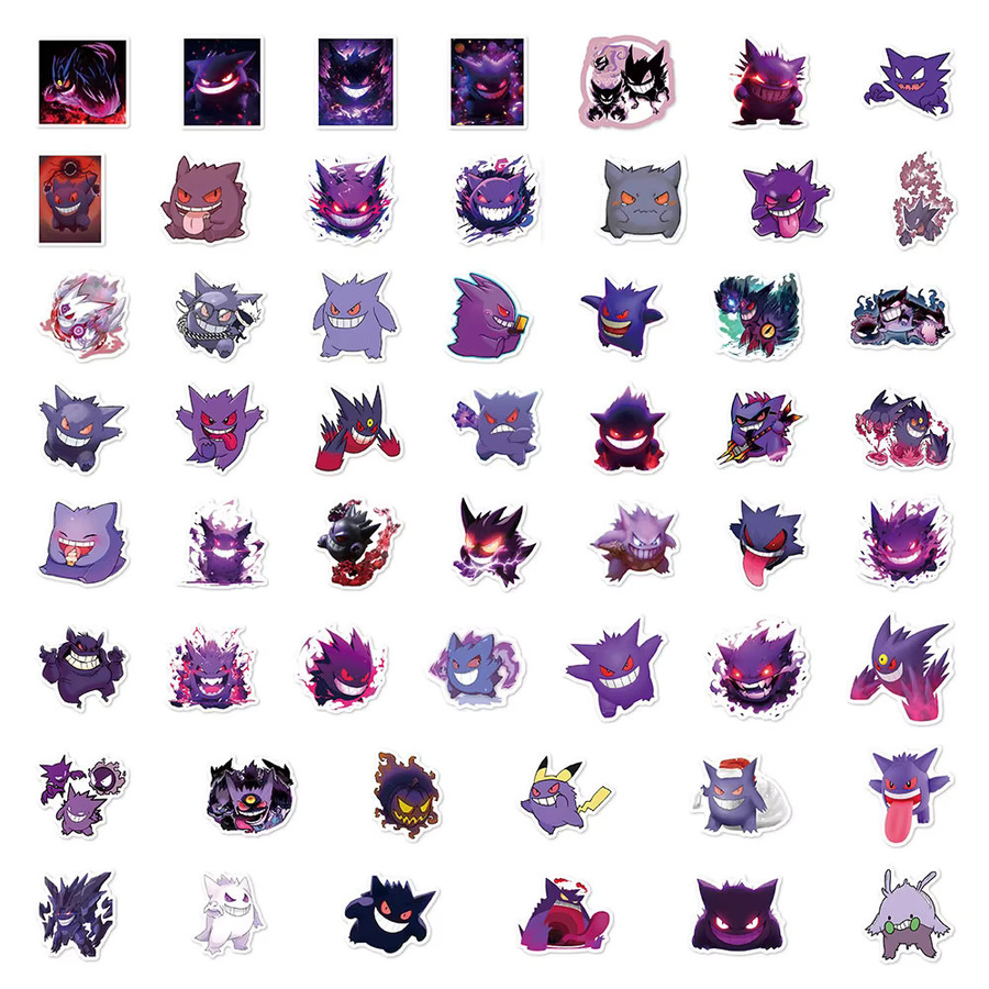 TAKARA TOMY Gengar Cartoon Aufkleber, 10/30/50-teiliges Set - Bild 3