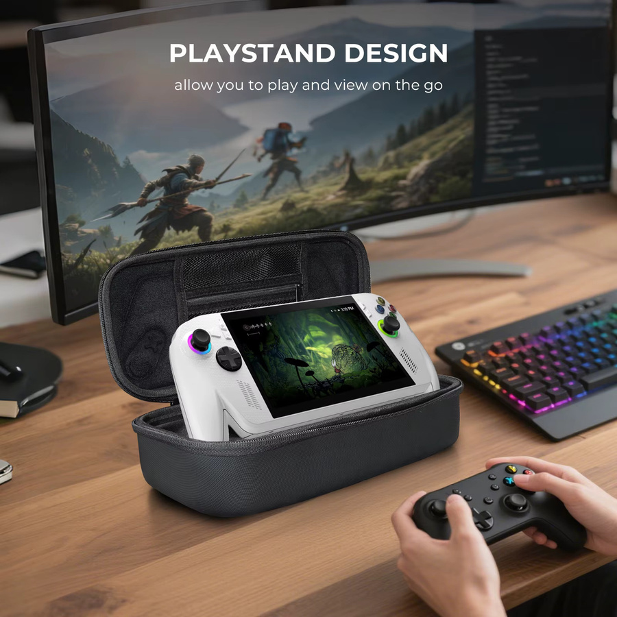 Asus 3-in-1 Zubehörset für ROG Ally und ROG Ally X in Schwarz mit Schutzhülle, Displayschutzfolie und Tragetasche - Bild 3