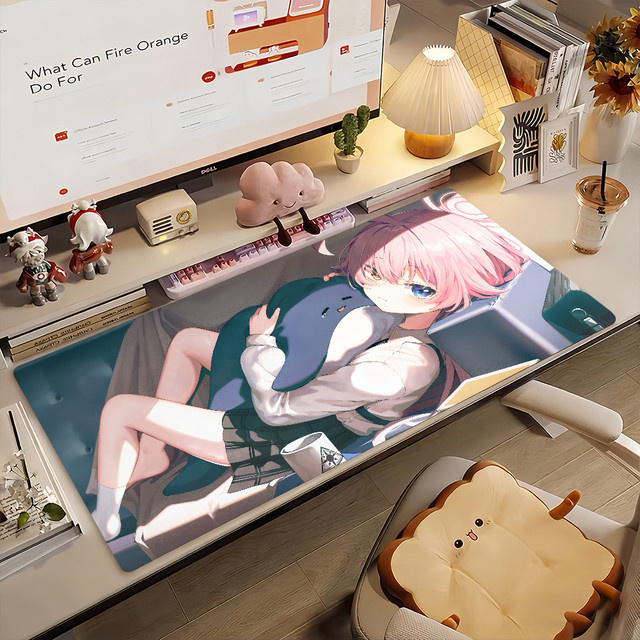 Takanashi Hoshino Blue Archive Mauspad Multicolor rutschfeste Schreibtischunterlage für Laptop und Büro - Bild 1