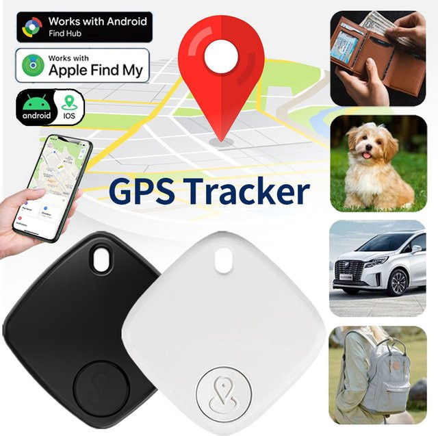 GGBEE Smart Tag Bluetooth GPS Tracker in Schwarz für iOS, Android und Google Find My zur Ortung von Haustieren, Kindern, Taschen und Brieftaschen - Bild 1