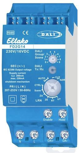 Eltako FD2G14 DALI Gateway für Hutschiene mit RS485 in Blau - Bild 1