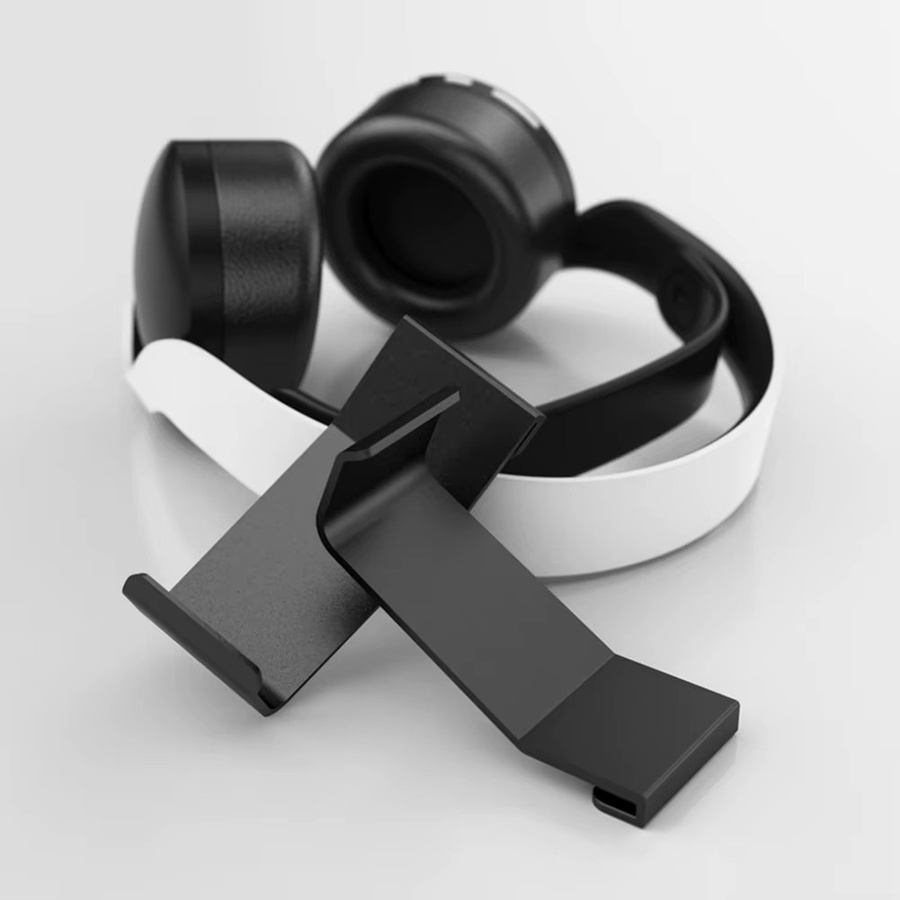 2 Stück Spielcontroller-Halterung und Gaming-Headset-Halter in Schwarz für PS5-Konsolen - Bild 5